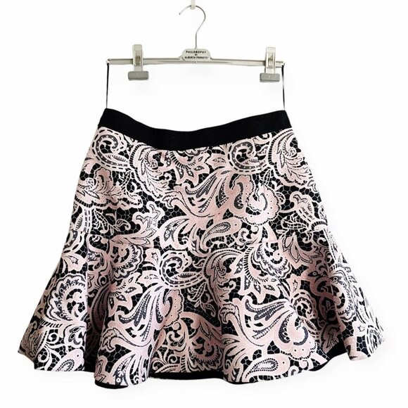 Mary Katrantzou Paige printed satin‎ twill mini skirt, Pink Size US12, Nwt - Picture 1 of 12